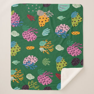 Korallen & Pflanze im Meer: Unterwassermuster Sherpadecke