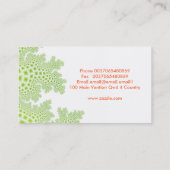 Korallen Pflanze Visitenkarte (Rückseite)