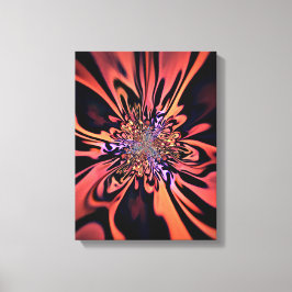 Korallen-Plasma-Ausbruch-Fraktal-Kunst Leinwanddruck