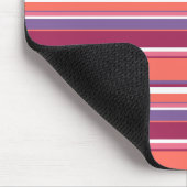 Korallen, rote und violette Streifen Mousepad (Ecke)
