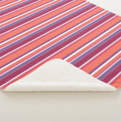 Korallen, rote und violette Streifen Sherpadecke (3/4)