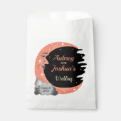 Korallen über der Mondhochzeit Personalisiert Geschenktütchen (Vorderseite)