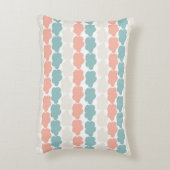 Korallen und Aquamarine Wolken für Kinderzimmer Dekokissen (Rückseite(Vertikal))