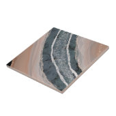 Korallen und Blauer Edelstein Fliese (Seite)