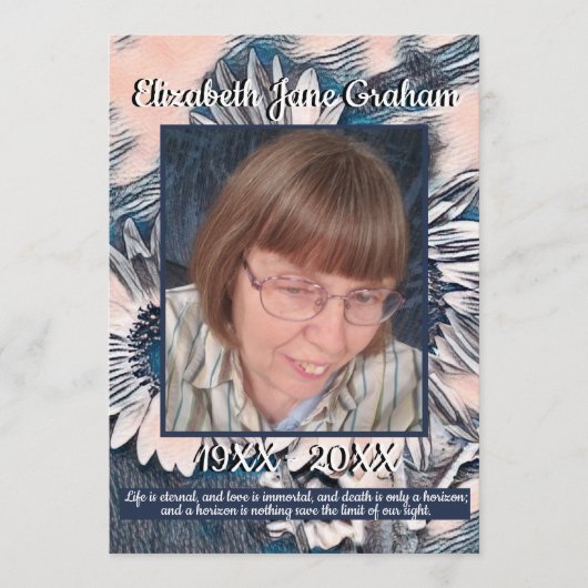 Korallen und Blauer Sonnenblumen Kunst | FOTO | Be Programm (Vorderseite)