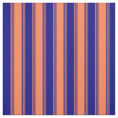 Korallen und blaues Muster Stoff (Muster)