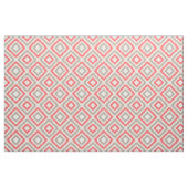 Korallen und braun Modernes Kat-Muster Stoff (Fat Quarter (45,7 x 55,9 cm))