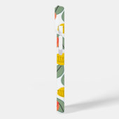 Korallen- und Gold-Blume Case-Mate iPhone Hülle (Rückseite / Links)