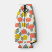 Korallen- und Gold-Blume Flaschenkühler (Rückseite)