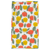 Korallen- und Gold-Blume Kleine Geschenktüte (Vorderseite)