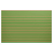 Korallen und grüne farbige Linien Stoff (Fat Quarter (45,7 x 55,9 cm))