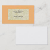 Korallen und handgemachte Papiertextur stilvoll Visitenkarte (Vorne/Hinten)