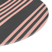 Korallen und Holzkohle, fünf Streifen Schneidebrett (Ecke)