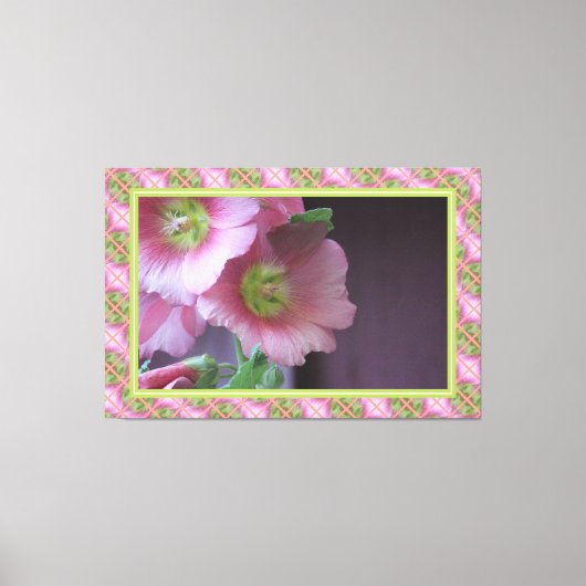 Korallen- und Kalkgrün Leinwanddruck (Vorderseite)