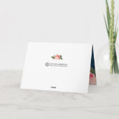 Korallen-und Marine-Hochzeit danken Ihnen Karten (Rückseite)