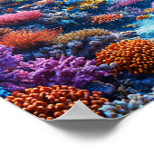 Korallen und Meer Poster (Ecke)