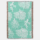 Korallen- und Meerglasgrün an der Küste Decke (Vorderseite Vertikal)