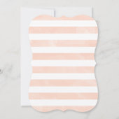 Korallen- und Navy-Hochzeit Einladung (Rückseite)