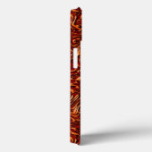 Korallen und orangefarbene Wandstruktur Case-Mate iPhone Hülle (Rückseite / Rechts)