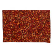 Korallen und orangefarbene Wandstruktur Kissenbezug (Vorderseite-Links)