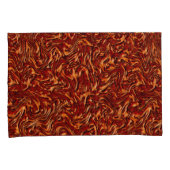 Korallen und orangefarbene Wandstruktur Kissenbezug (Vorderseite-Rechts)