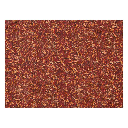 Korallen und orangefarbene Wandstruktur Tischdecke (Vorderseite (Horizontal))