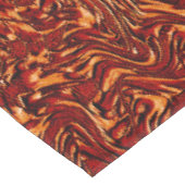 Korallen und orangefarbene Wandstruktur Tischdecke (Schrägansicht)