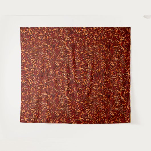 Korallen und orangefarbene Wandstruktur Wandteppich (Vorderseite (Horizontal))