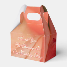 Korallen und Pfirsich Geschenkschachtel