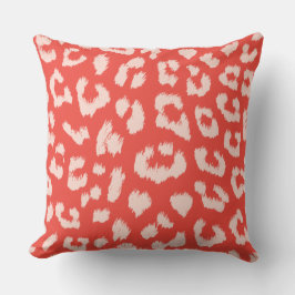 Korallen-und Pfirsich-Leopard-umschaltbares Kissen