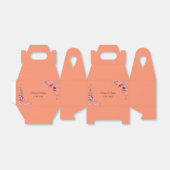 Korallen und Pfirsichfarben Blumenkuchen Geschenkschachtel (Ungefaltet)