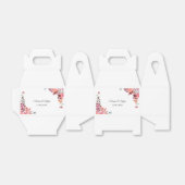 Korallen und Pfirsichfarben Blumenkuchen Geschenkschachtel (Ungefaltet)