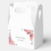 Korallen und Pfirsichfarben Blumenkuchen Geschenkschachtel (Geöffnet)