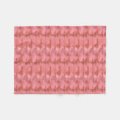Korallen- und Pfirsichvakete Fleecedecke (Vorderseite (Horizontal))
