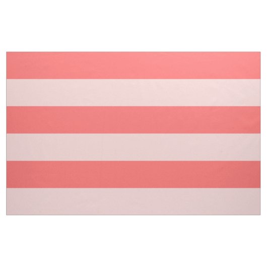 Korallen und rosa breite Streifen großen Umfangs Stoff (Yard (91,4 cm))