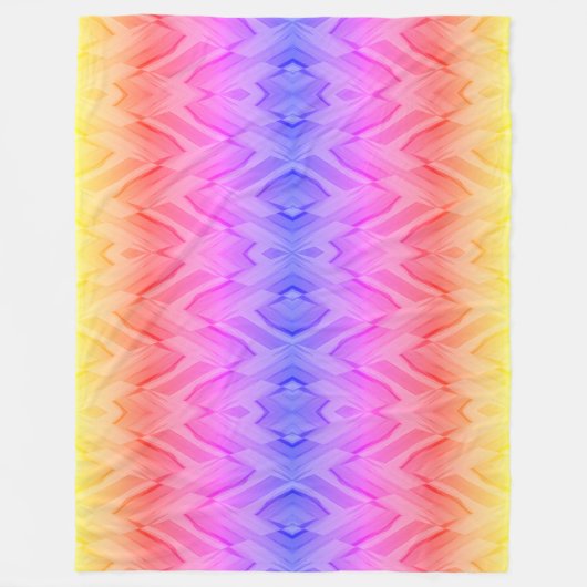 Korallen- und rosafarbene Marmormuster Fleecedecke (Vorderseite)