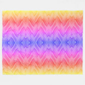 Korallen- und rosafarbene Marmormuster Fleecedecke (Vorderseite (Horizontal))