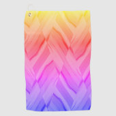 Korallen- und rosafarbene Marmormuster Golfhandtuch (Vorderseite)