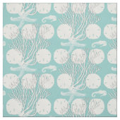 Korallen und SandDollars Tiefseepapiere Stoff (Muster)