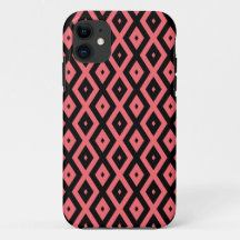 Korallen- und Schwarzdiamantenmuster