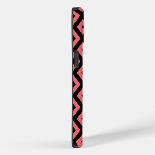 Korallen- und Schwarzdiamantenmuster Case-Mate iPhone Hülle (Rückseite / Rechts)