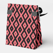 Korallen- und Schwarzdiamantenmuster Geschenkschachtel (Rückseite)