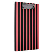 Korallen und schwarze Streifen aus Süßigkeiten Klemmbrett (Rechts)