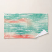 Korallen und Türkis Badhandtuch Set (Handtuch)