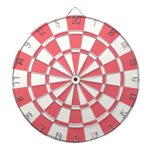Korallen und Weiß Dartscheibe (vorne)