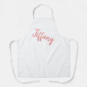 Korallen und Weiß Schürze (Vorderseite)