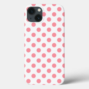 Korallen und weiße Polka Punkte Case-Mate iPhone F Hülle