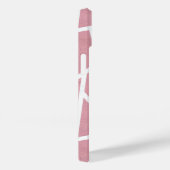 Korallen- und Weißmosaikmuster Case-Mate iPhone Hülle (Rückseite / Rechts)