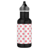 Korallen- und Weißpolka-Punkte Trinkflasche (Rechts)