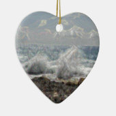 Korallen und Wellen Keramikornament (Rechts)